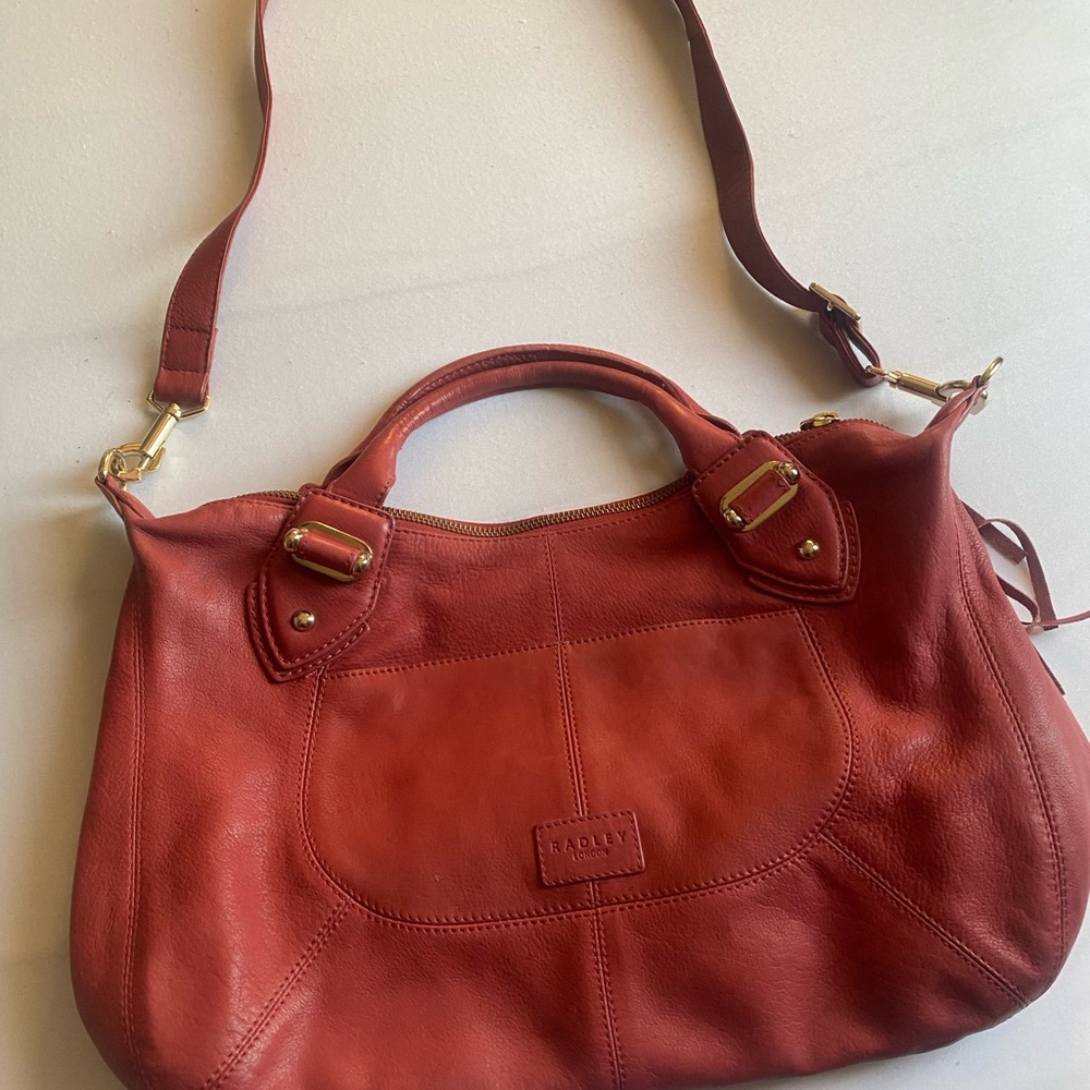 Radley London Burgundy Leather Shoulder Bag